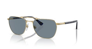 Persol Gold/Blue Framed Sunglasses