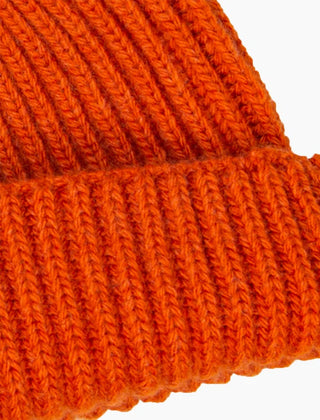 40 Colori - Orange Ribbed Solid Wool & Cashmere Fisherman
