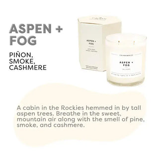 Aspen + Fog - Glass Tumbler Soy Candle
