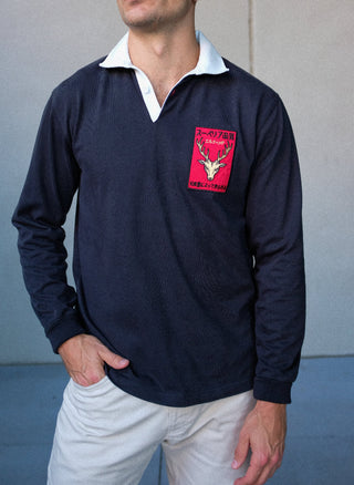Black Heritage Elk Patch Rugby Jersey