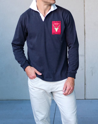 Black Heritage Elk Patch Rugby Jersey