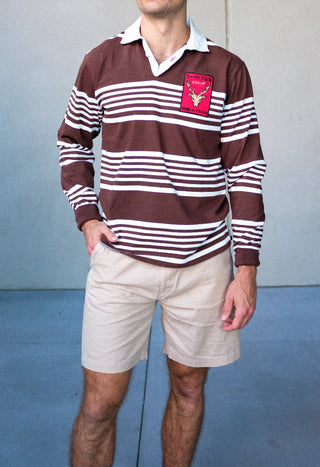 Heritage Stripe Elk Patch Rugby Jersey