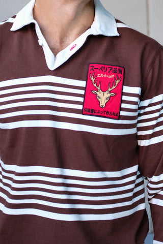 Heritage Stripe Elk Patch Rugby Jersey