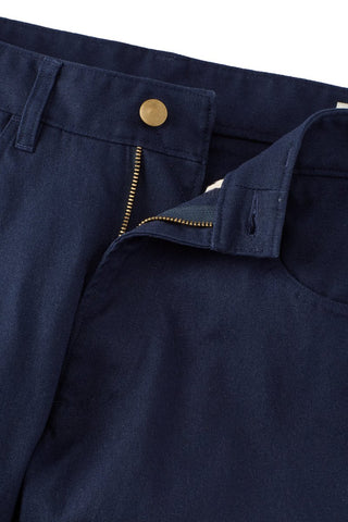Original Straight Fit Japanese Canvas 5-Pocket Pants In Navy Steel