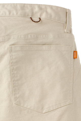 Athletic Straight Fit Japanese Canvas 5-Pocket Pants In Stone