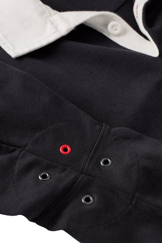 Black Heritage Elk Patch Rugby Jersey