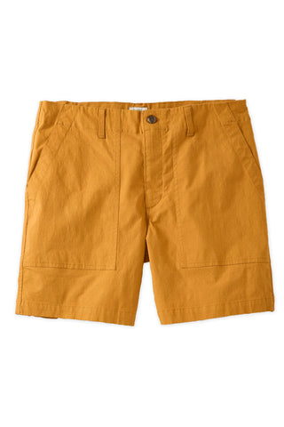 Mustard Ripstop Utility Shorts