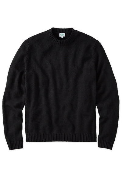 Black Merino Wool Crewneck jersey