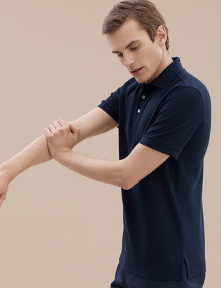 Handvaerk Pima Cotton Polo - Navy