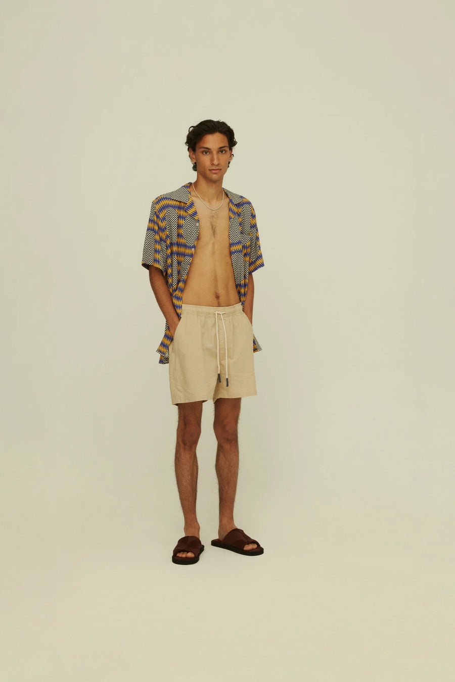 Beige Linen Shorts - OAS