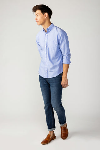 Classic Blue Oxford Dress Shirt