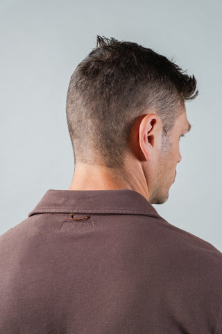 Sideline Pique Polo in Brown