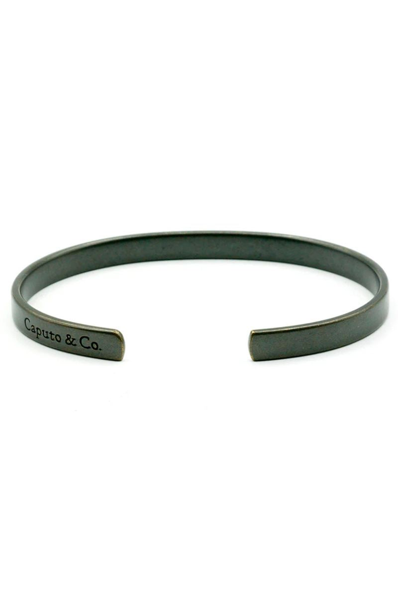 Caputo and co - Clean Metal Cuff Gunmetal
