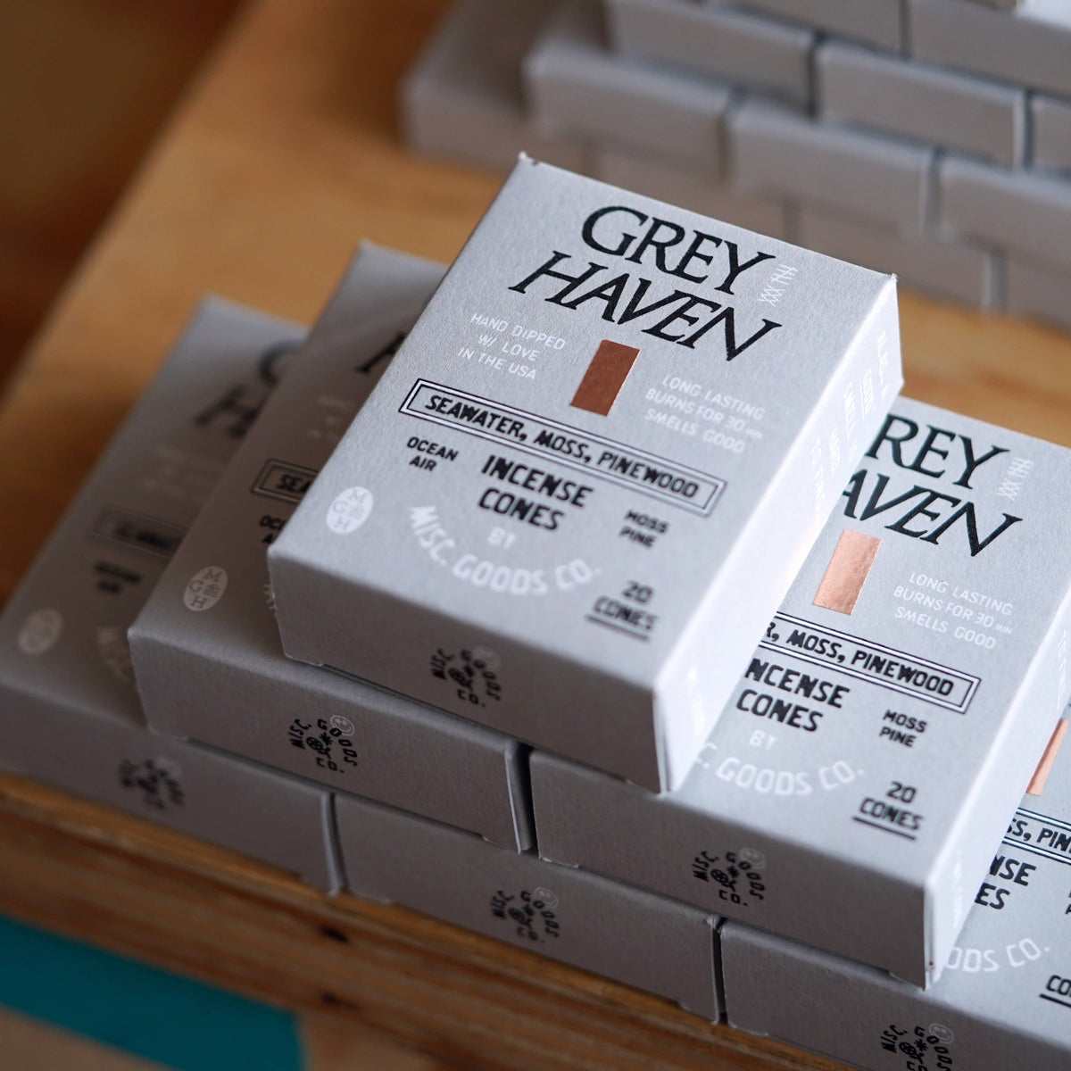 Greyhaven Incense Cones | Handmade | Pine, Moss & Ocean