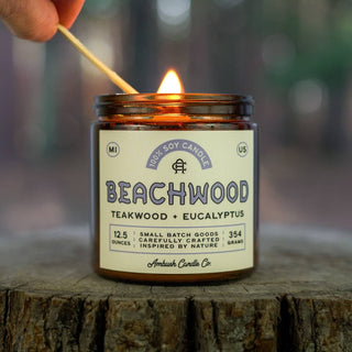 Beachwood | Teakwood + Eucalyptus Soy Candle: 12.5oz