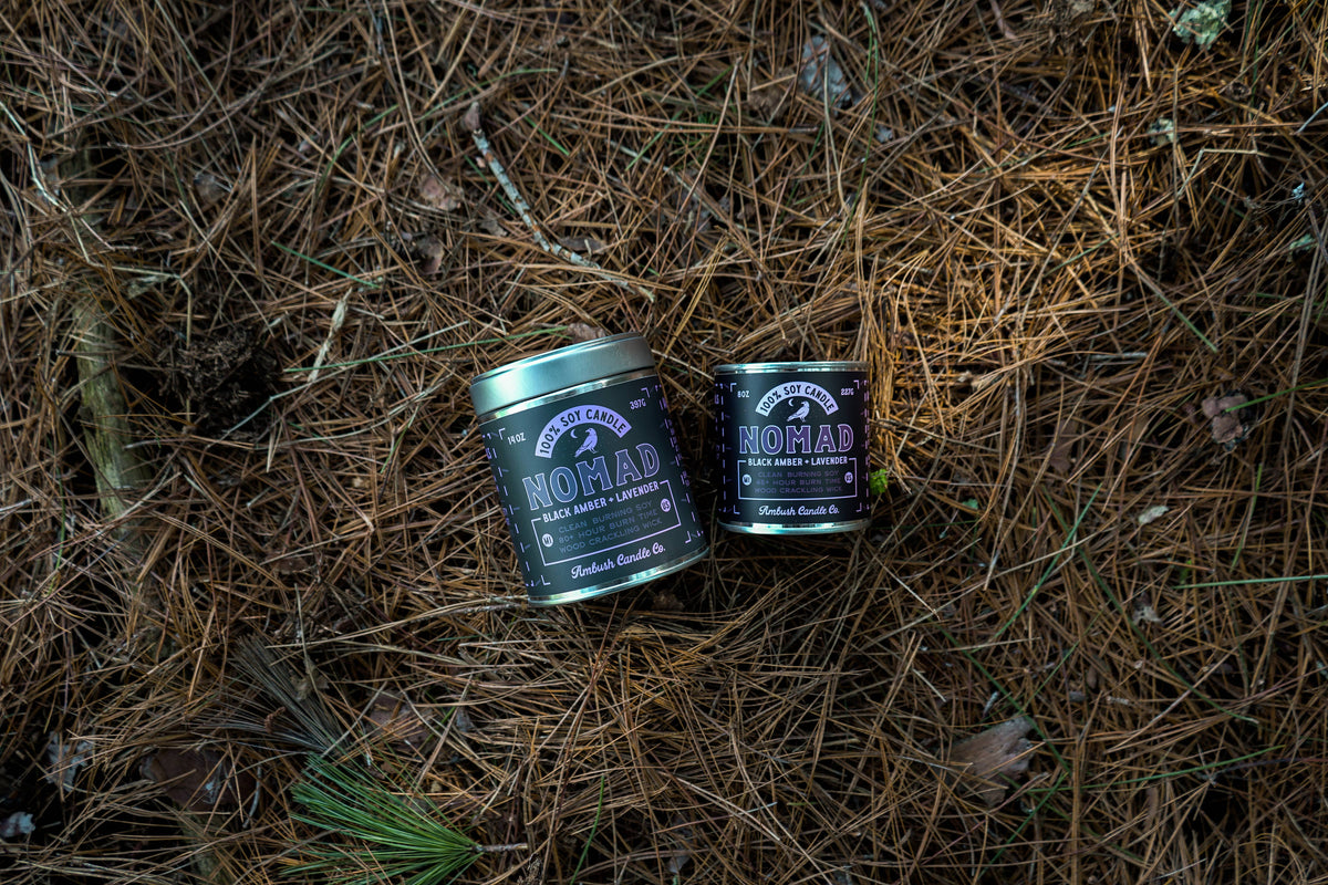 Nomad | Black Amber + Lavender 14oz Soy Candle