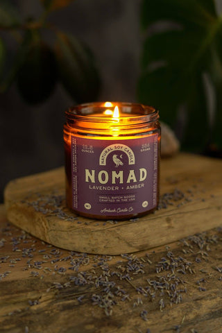 Nomad | Lavender + Amber Soy Candle: 7.5oz