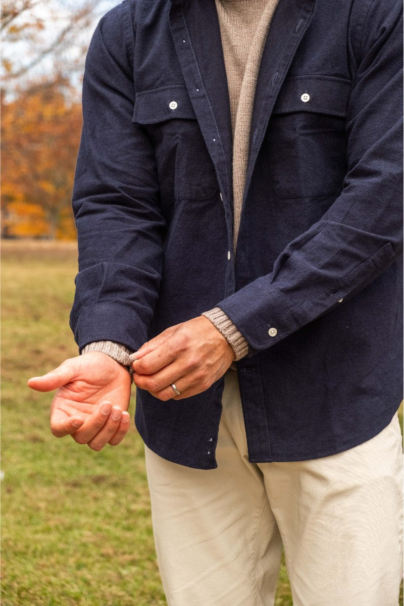 Vintage Navy Sport Shirt