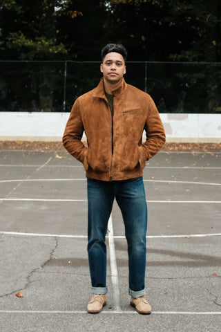 Schott N.Y.C - Unlined Rough Out Cowhide Jacket