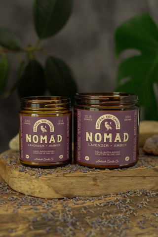 Nomad | Lavender + Amber Soy Candle: 7.5oz