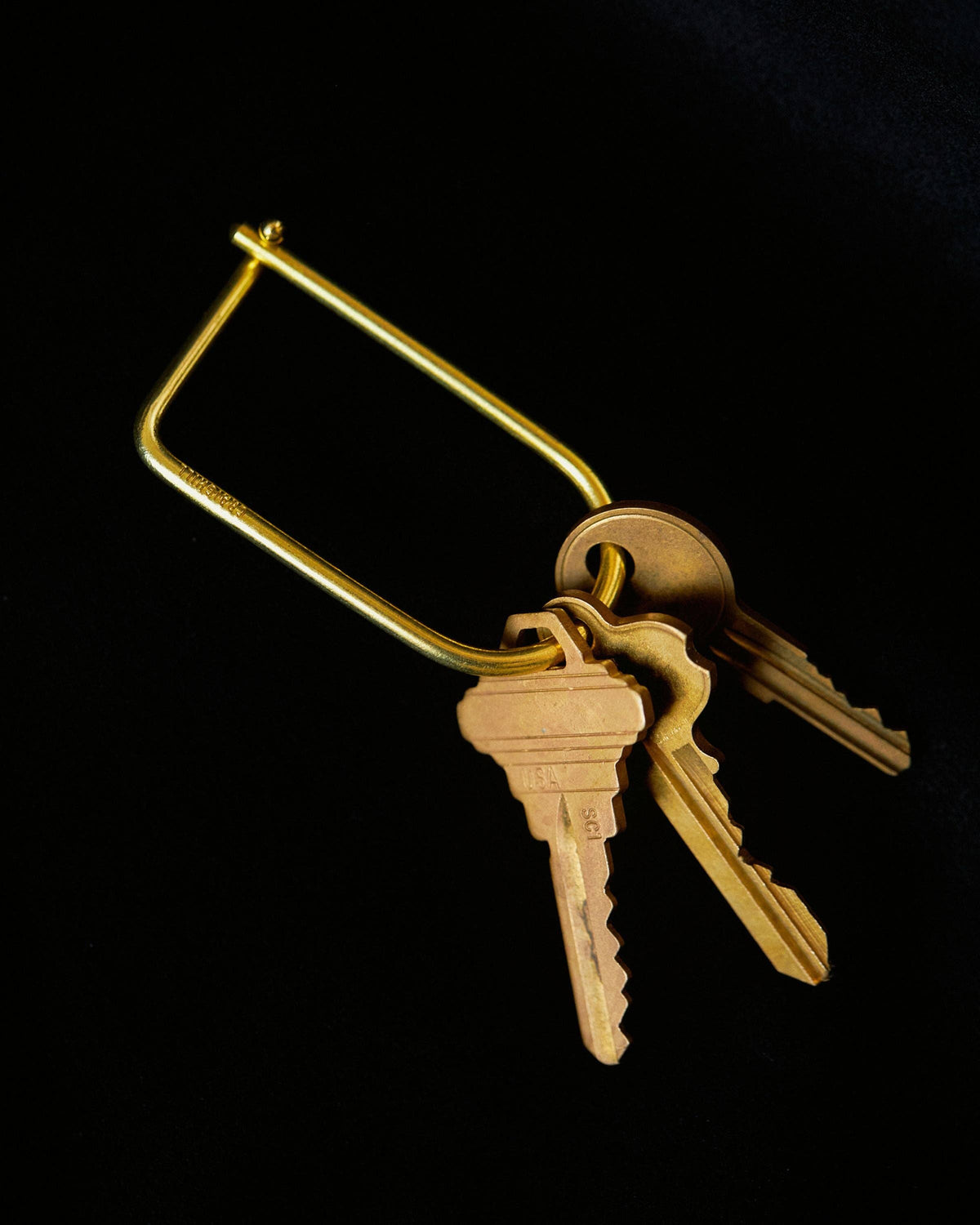 Wilson Keyring: Brass