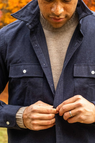Vintage Navy Sport Shirt