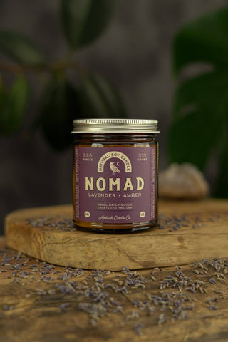 Nomad | Lavender + Amber Soy Candle: 12.5oz