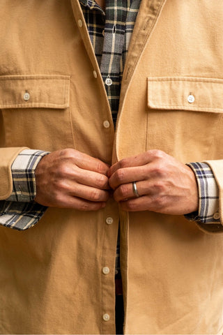 Vintage Khaki Sport Shirt