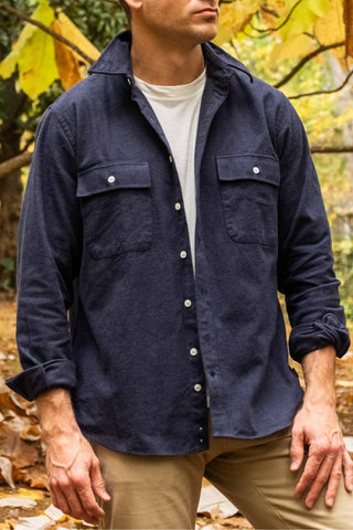 Vintage Navy Sport Shirt