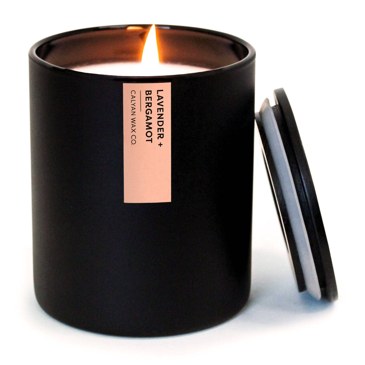 Lavender + Bergamot - Matte Black Tumbler Soy Candle