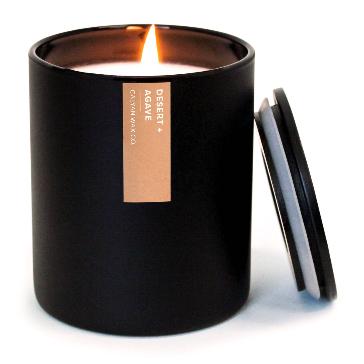 Desert + Agave - Matte Black Tumbler Soy Candle