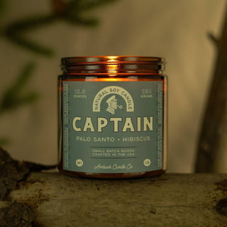 Captain | Palo Santo + Hibiscus Soy Candle: 12.5oz
