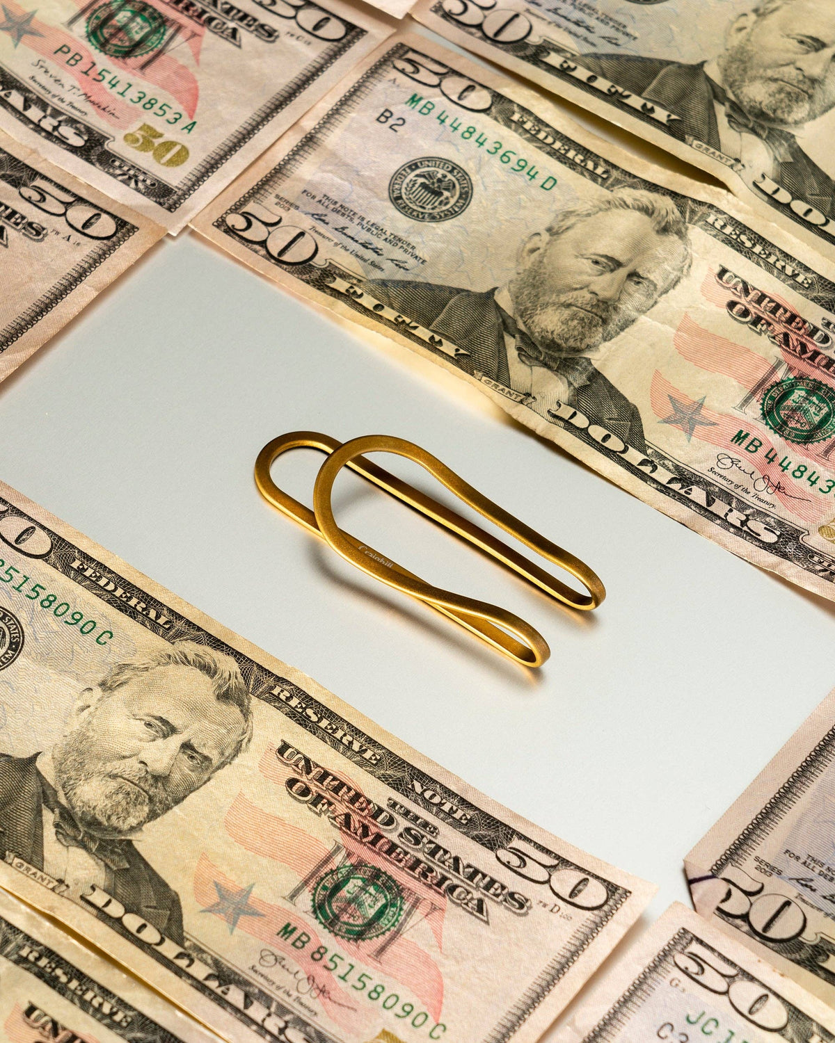Station Money Clip: Vapor Silver