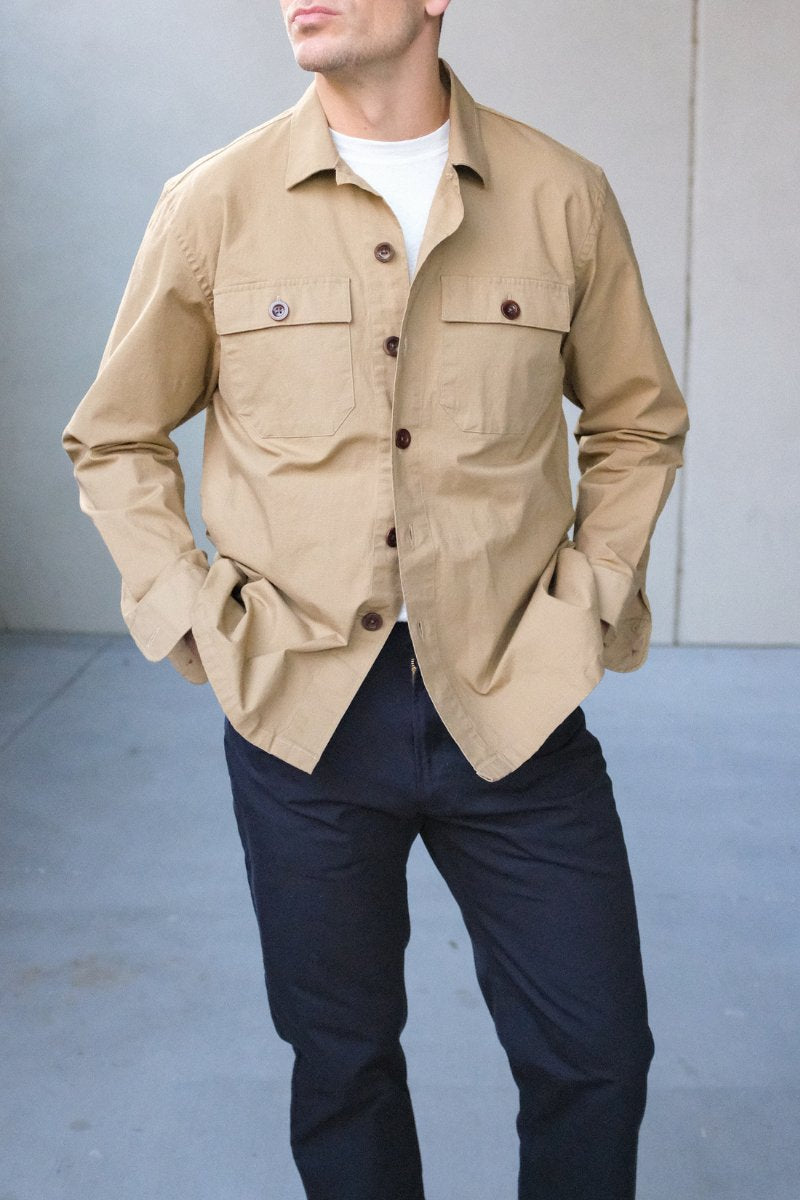Tan Ripstop Overshirt