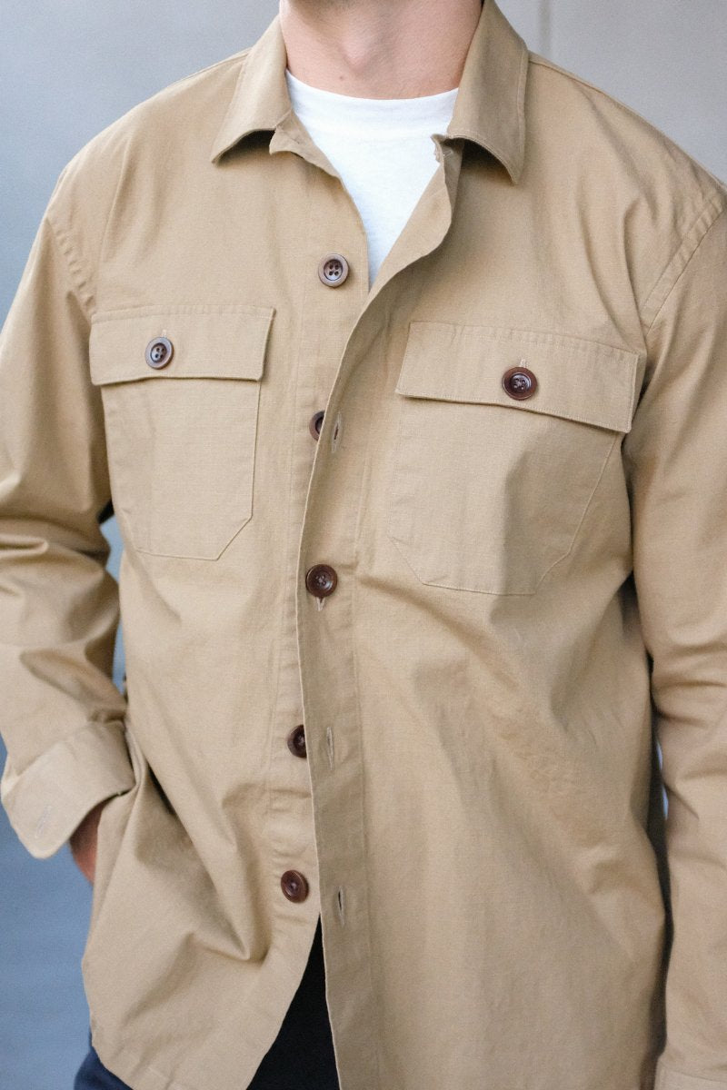 Tan Ripstop Overshirt