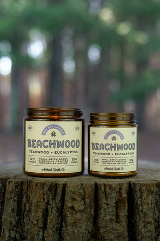 Beachwood | Teakwood + Eucalyptus Soy Candle: 12.5oz