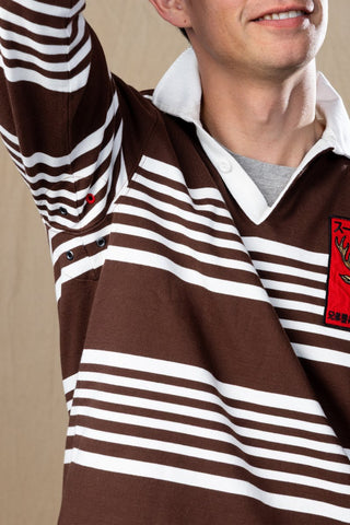 Heritage Stripe Elk Patch Rugby Jersey