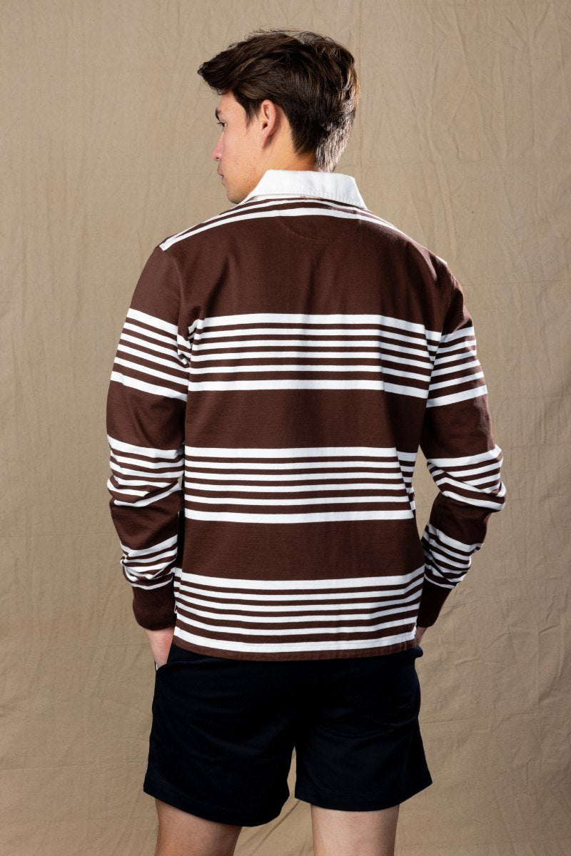 Heritage Stripe Elk Patch Rugby Jersey