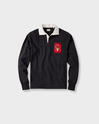 Black Heritage Elk Patch Rugby Jersey