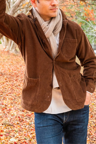 Brown Corduroy Chore Coat