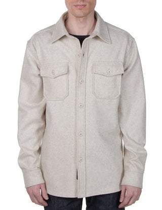 Schott N.Y.C -Oatmeal CPO Wool Overshirt