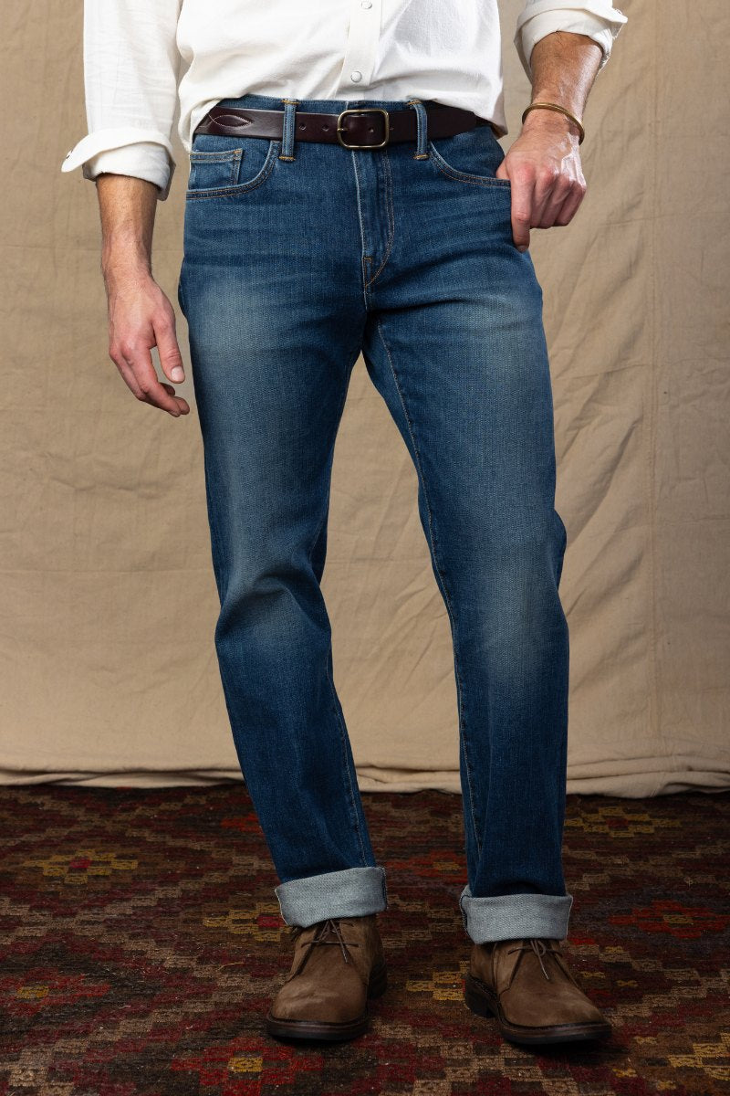 Kato Straight Leg  Distressed Japanese Selvedge Denim
