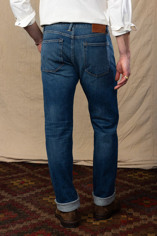Kato Straight Leg  Distressed Japanese Selvedge Denim