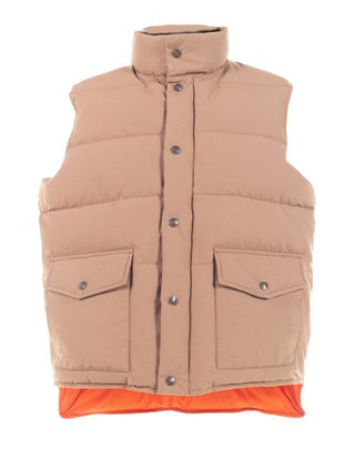 Schott N.Y.C - Khaki Bobby; Water Repellent Cotton Blend Down Filled Vest