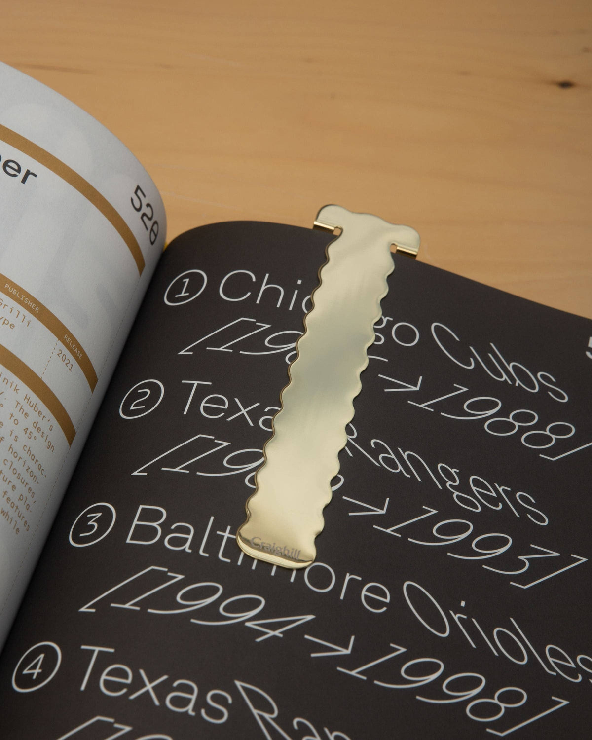 Perch Bookmark: Vapor Black