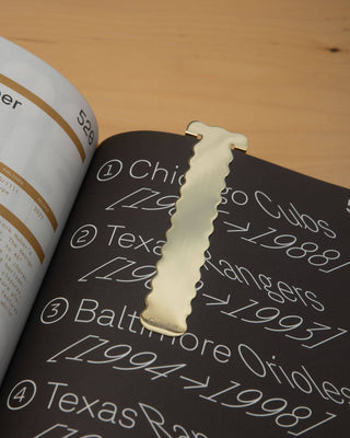 Perch Bookmark: Vapor Brass
