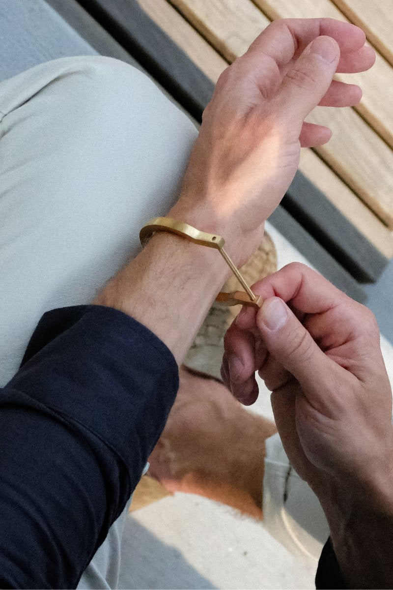 Gold Screw Bracelet