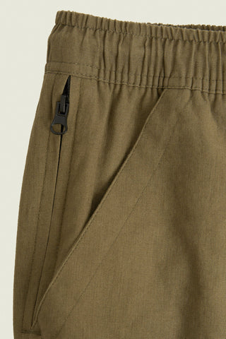 Oas - Army Cargo Linen Pants