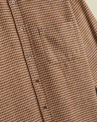 Portuguese Flannel - Abstract Pied Poule - Brown