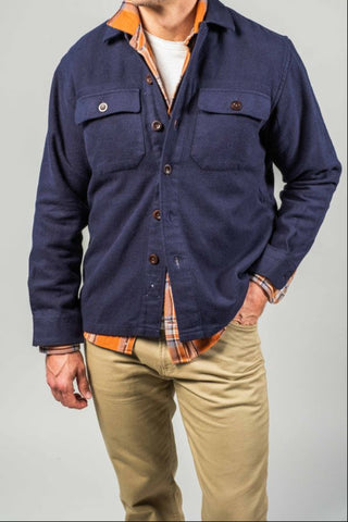 Heavy Navy Twill Overshirt